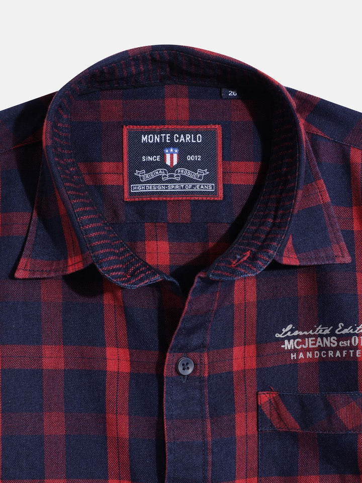Monte Carlo Boys Checked Casual Smart Fit Shirt