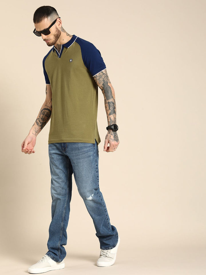Being Human Polo Collar Pure Cotton T-shirt