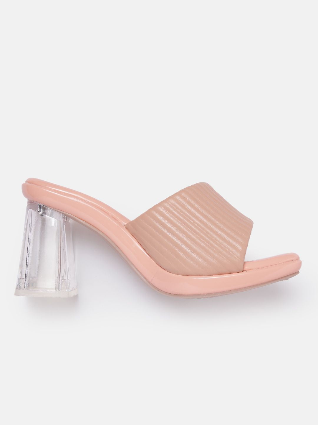 DressBerry Women Textured Straps Block Heels