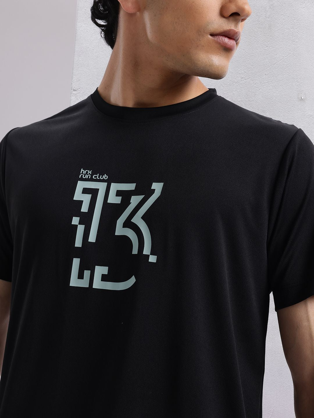 HRX by Hrithik Roshan Typography Print Rapid-Dry Running T-shirt