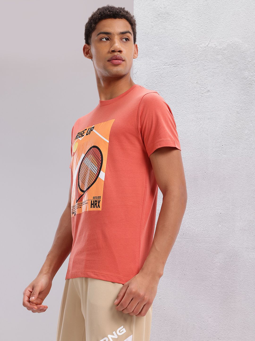 HRX by Hrithik Roshan Graphic Print Round-Neck Lifestyle T-shirt