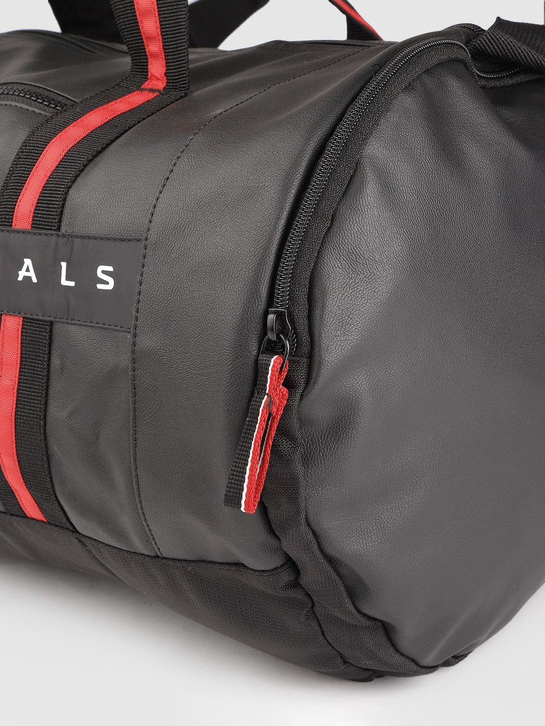 Gear Unisex Black Solid Clubsport Duffel Bag with Brand Logo Print Detail