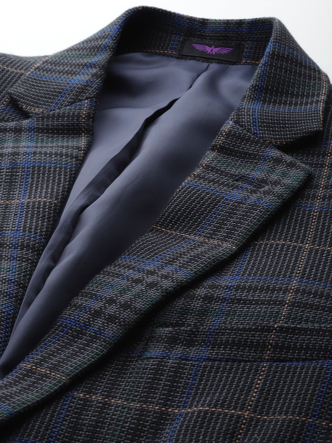 Park Avenue Slim Fit Checked Single-Breasted Blazers