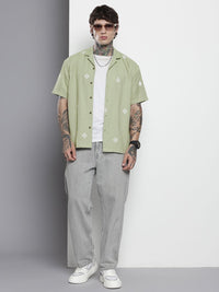 The Indian Garage Co Self Design Relaxed Fit Casual Shirt