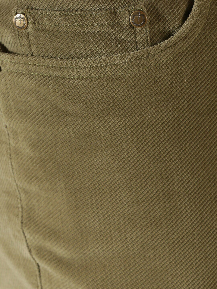 Thomas Scott Men Mid-Rise Regular Fit Corduroy Chinos Trousers