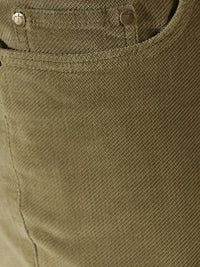 Thomas Scott Men Mid-Rise Regular Fit Corduroy Chinos Trousers