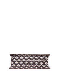 ZOUK Ethnic Motifs Printed Structured Jute Tote Bag