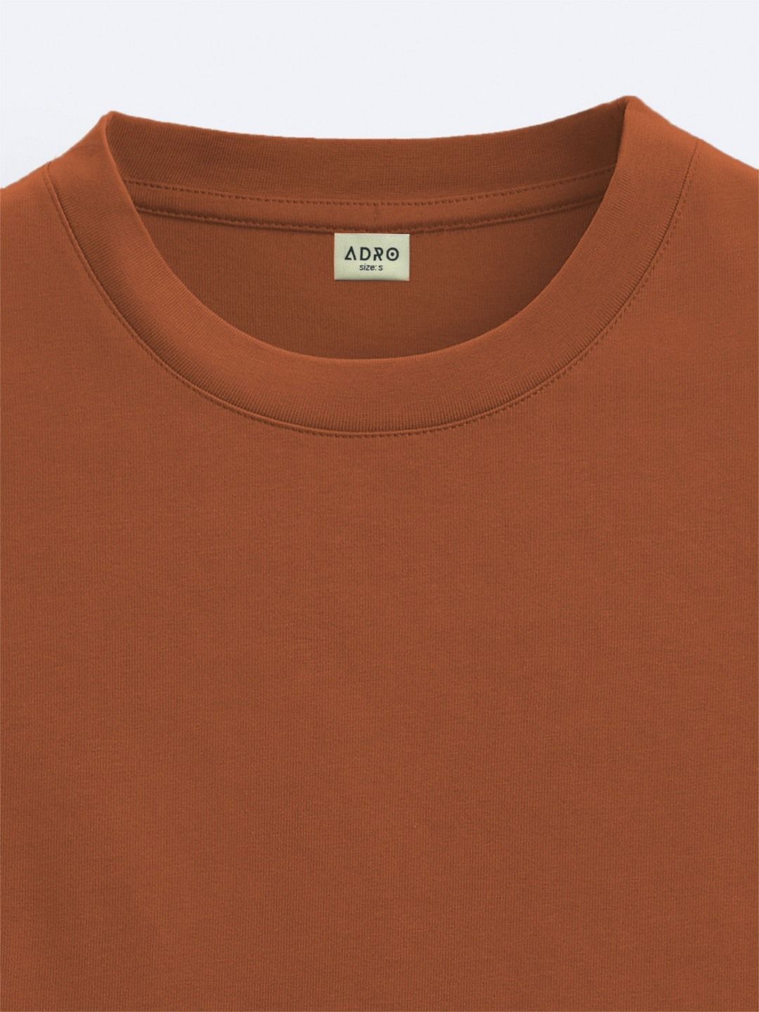 ADRO Men Printed V-Neck Raw Edge T-shirt