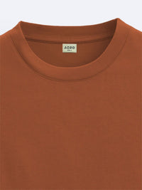 ADRO Men Printed V-Neck Raw Edge T-shirt