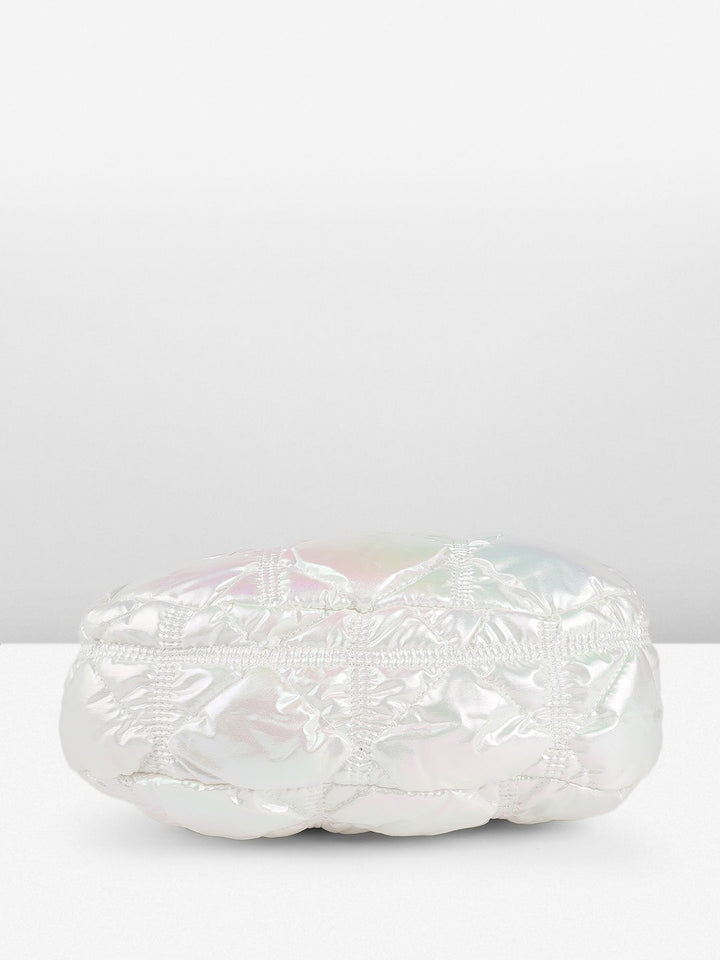 DressBerry Quilted Shoulder Bag with Iridescent Finish
