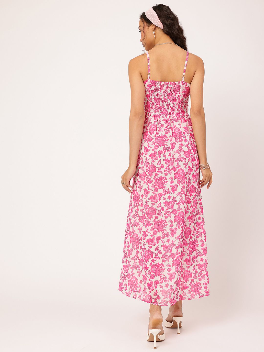 DressBerry Floral Print A-Line Maxi Dress