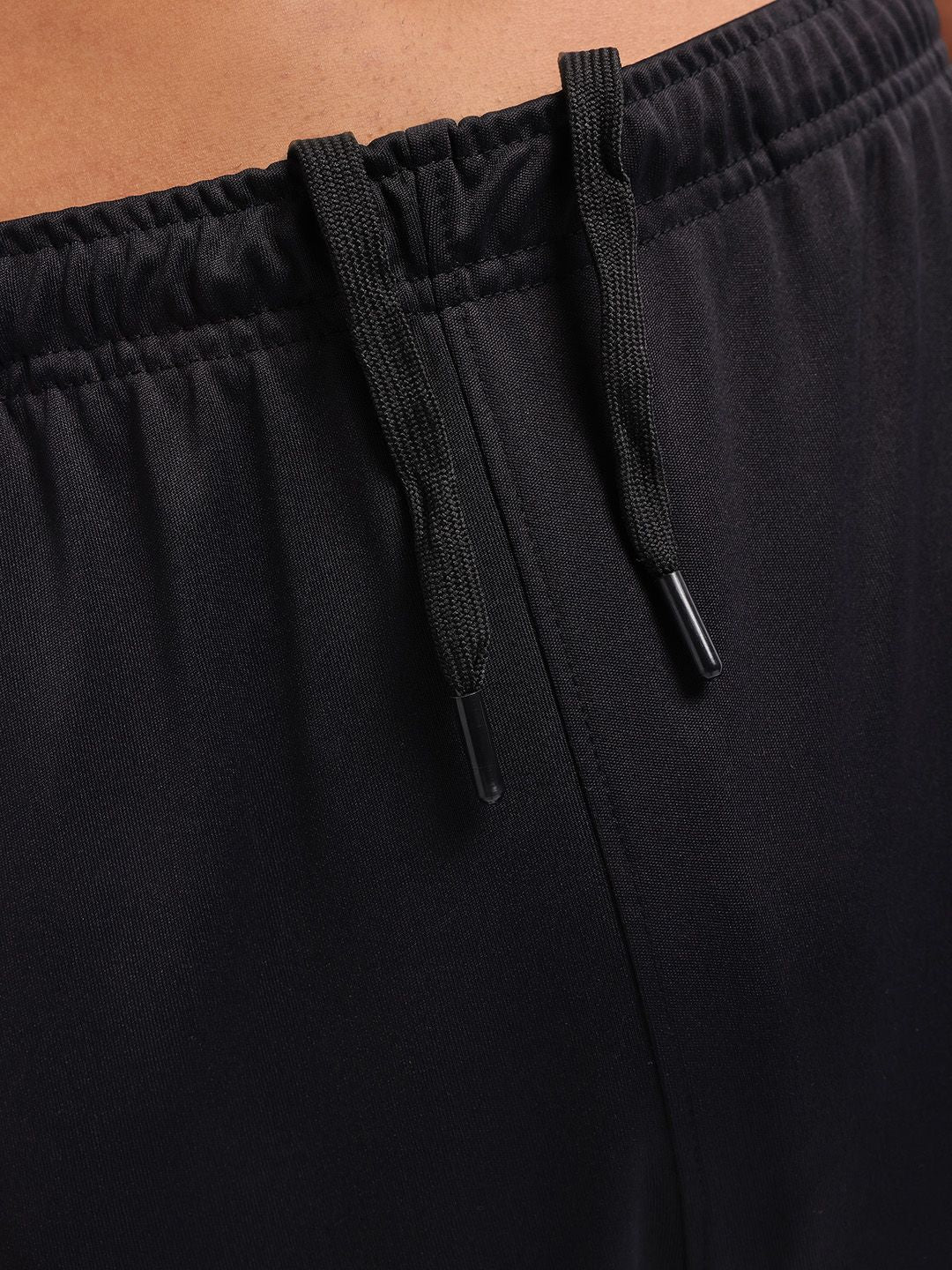 HRX by Hrithik Roshan Men Brand Logo Print Rapid-Dry Training Joggers with Contrast Piping