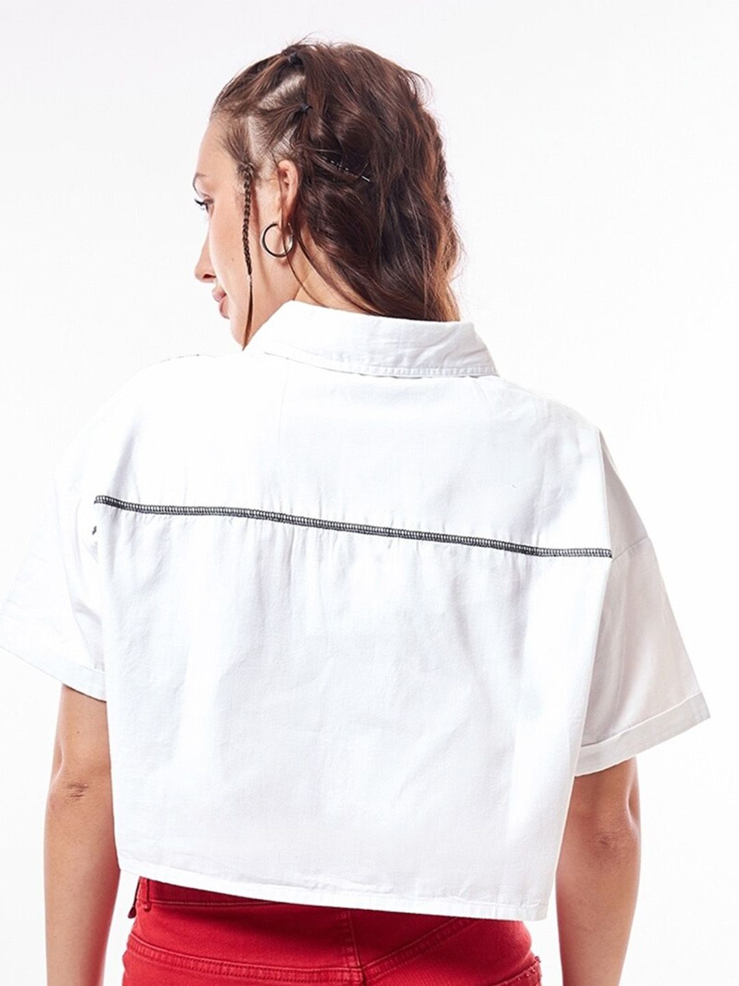 Bewakoof Women Opaque Printed Casual Oversized Shirt