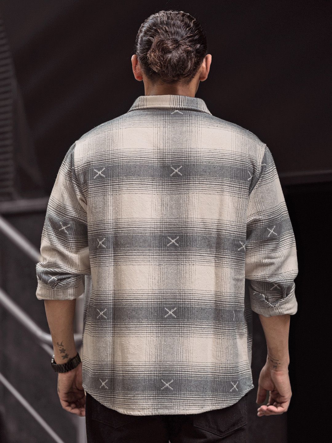 Powerlook Men Tartan Checks Opaque Checked Casual Shirt