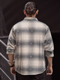 Powerlook Men Tartan Checks Opaque Checked Casual Shirt