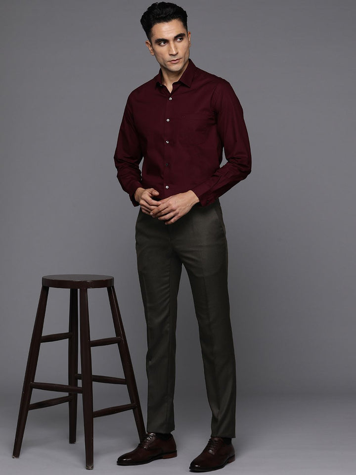 Raymond Men Slim Fit Formal Trousers