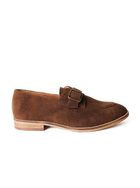 MONKSTORY Men Woven Design PU Derbys