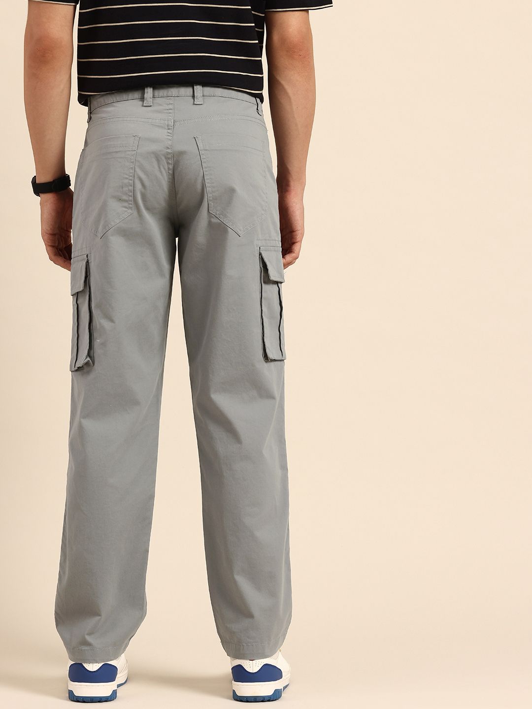 Being Human Men Slim Fit Cargos Trousers