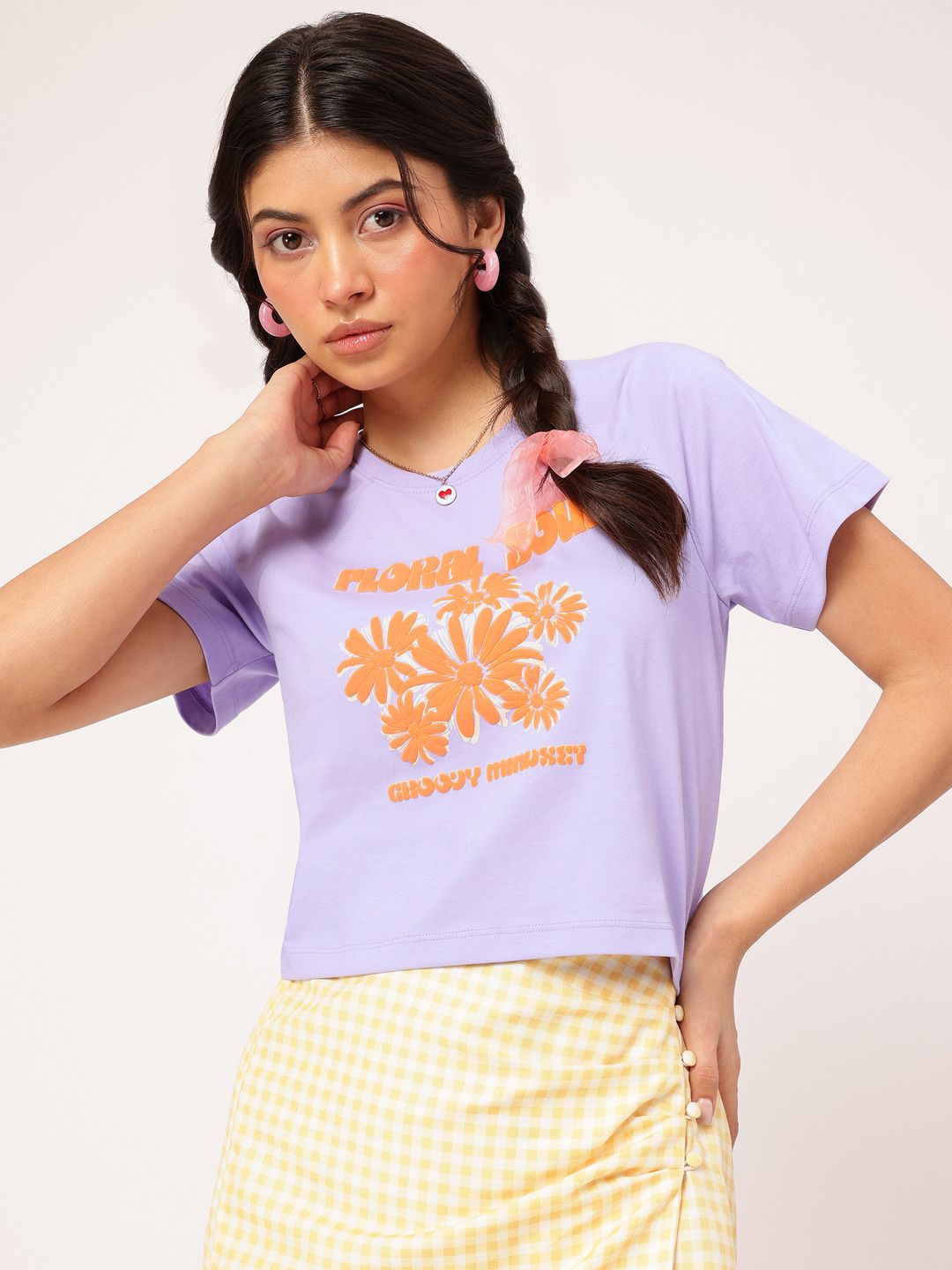 DressBerry Floral Soul Embossed T-shirt