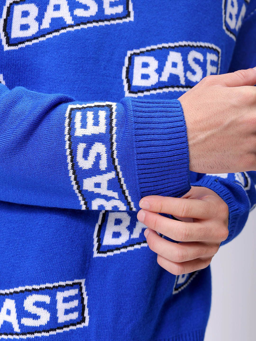 The Indian Garage Co Men Typography Longline Pullover