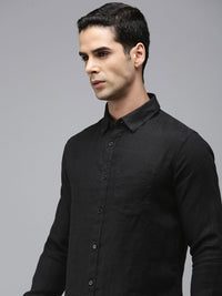 SPYKAR Solid Slim Fit Pure Linen Casual Shirt