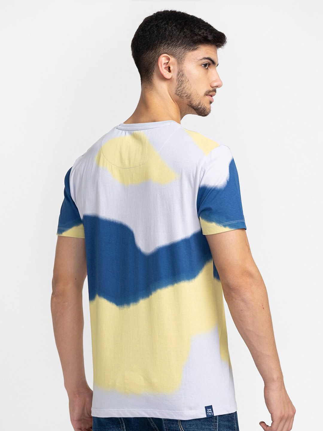 Being Human Abstract Printed Round Neck T-shirt