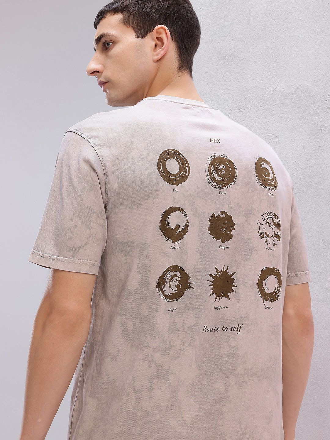 HRX by Hrithik Roshan Washed Pure Cotton Yoga T-shirt