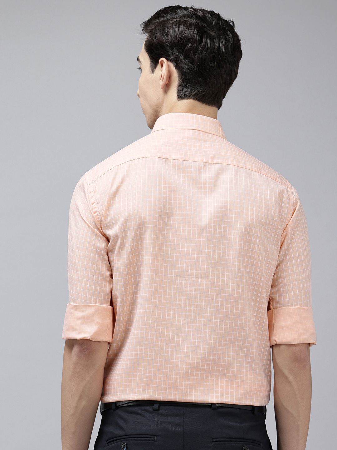Park Avenue Slim Fit Checked Formal Shirt