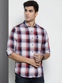 The Indian Garage Co Men Tartan Checked Casual Shirt