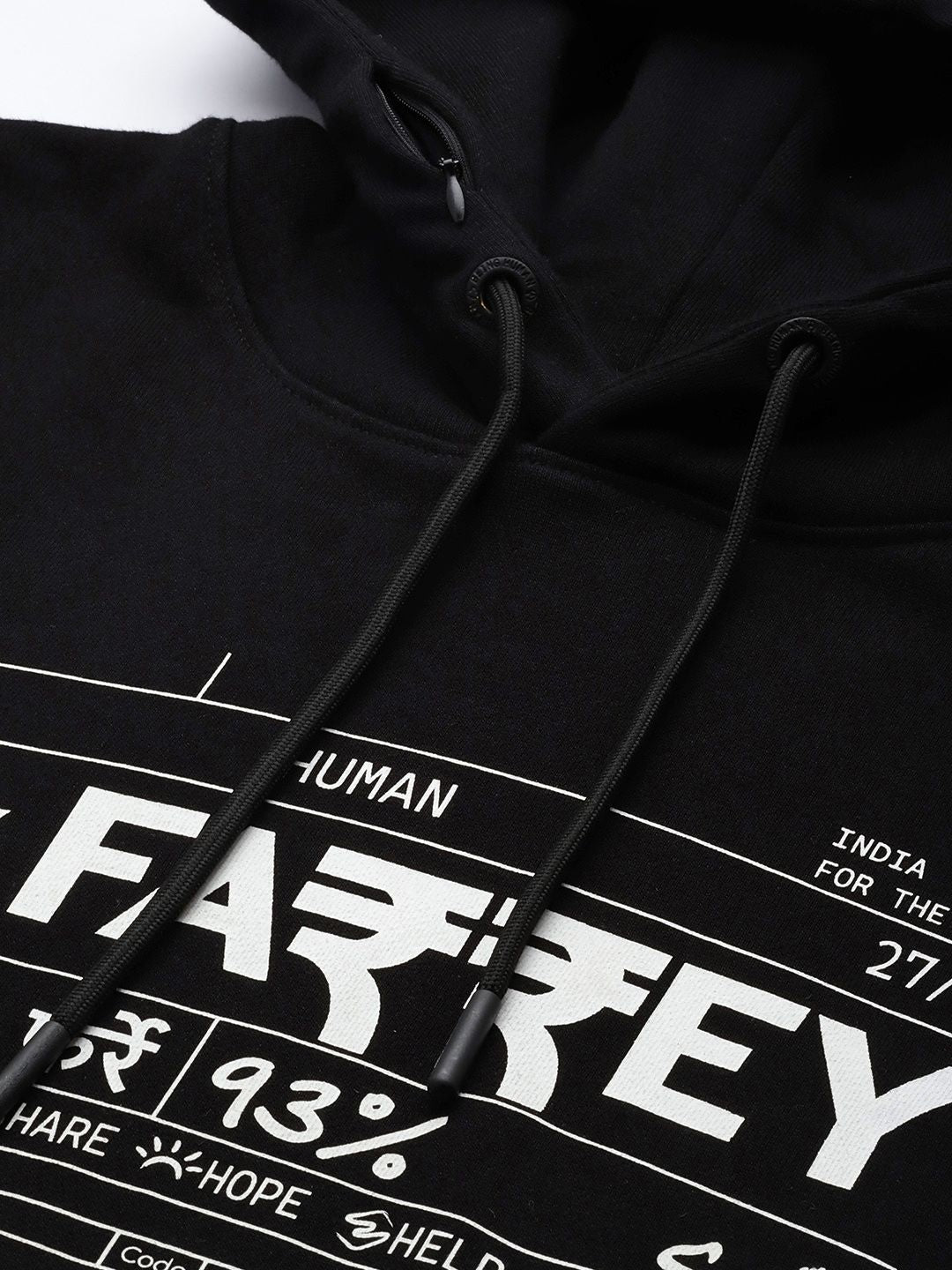 Being Human Men Printed Pure Cotton Hooded Sweatshirt
