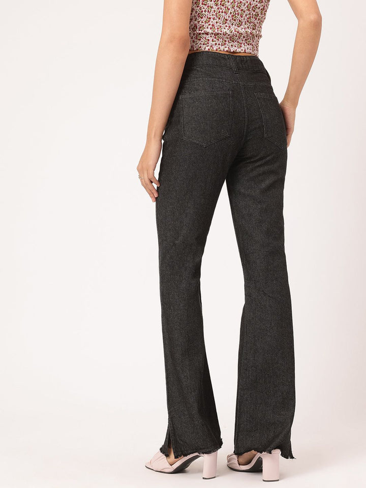 DressBerry Women Sculpted Style Bootcut Jeans with Slits