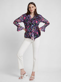 SPYKAR Classic Floral Printed Spread Collar Opaque Cotton Casual Shirt