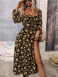 all about you Floral Print Fit & Flare Dress