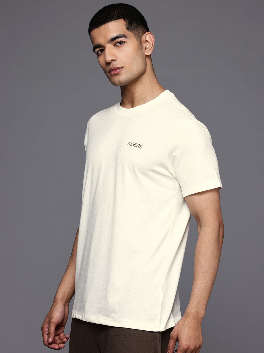 HRX by Hrithik Roshan Round Neck Solid Relaxed Fit Lifestyle T-shirt