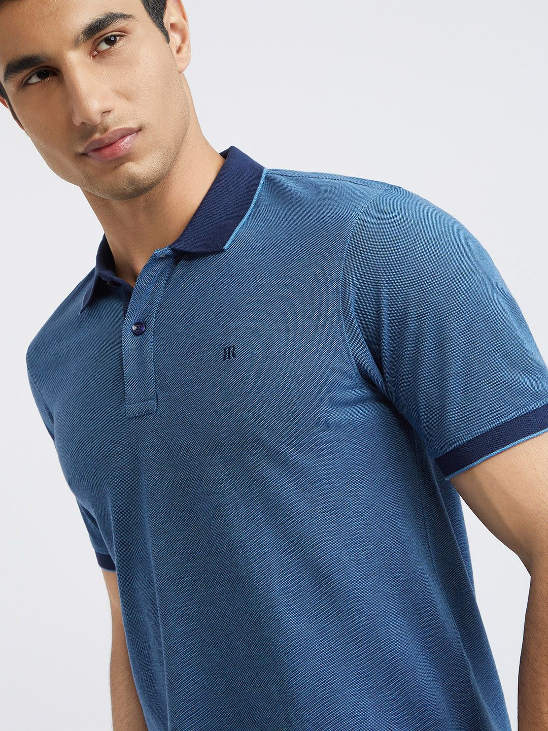 Raymond Modern Fit Pure Cotton Polo Collar T-shirt