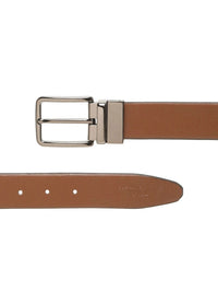 Teakwood Leathers Men Textured Leather Reversible Formal Belt