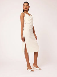 DressBerry Chic High Slit Glamour Shoulder Straps Sheath Dress