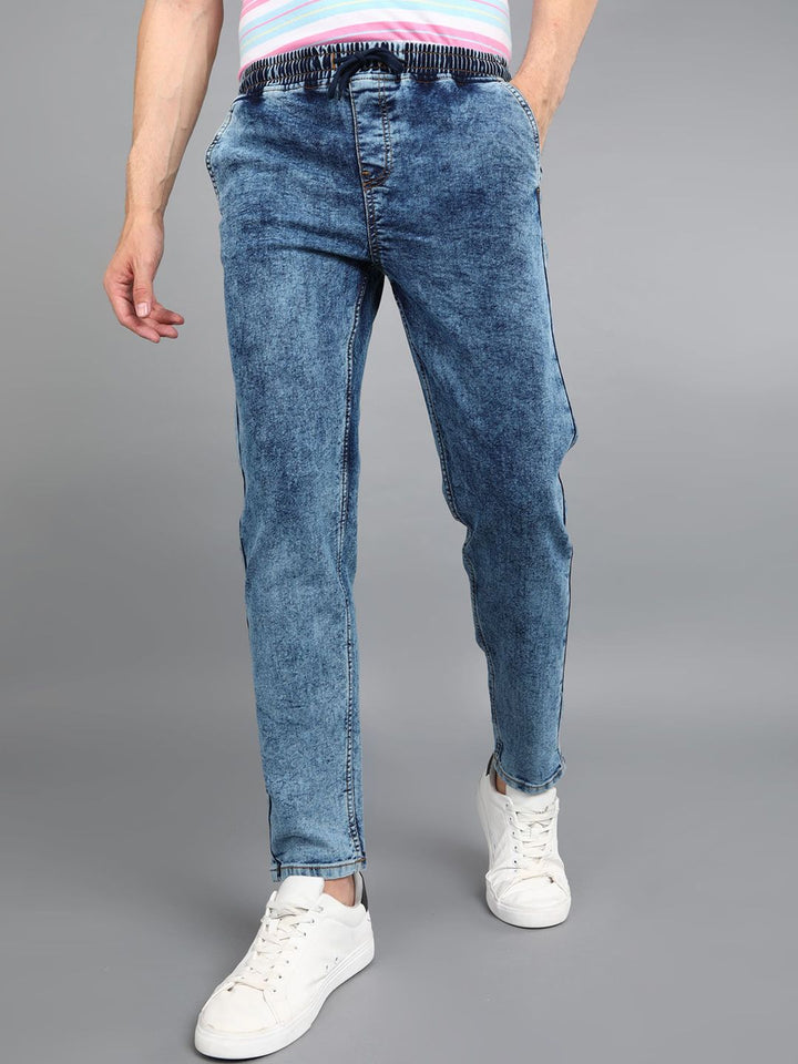 Urbano Fashion Men Regular Fit Washed Heavy Fade Stretchable Jeans