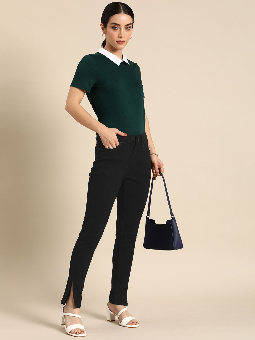 all about you Women Skinny Fit Mid-Rise Stretchable Jeans