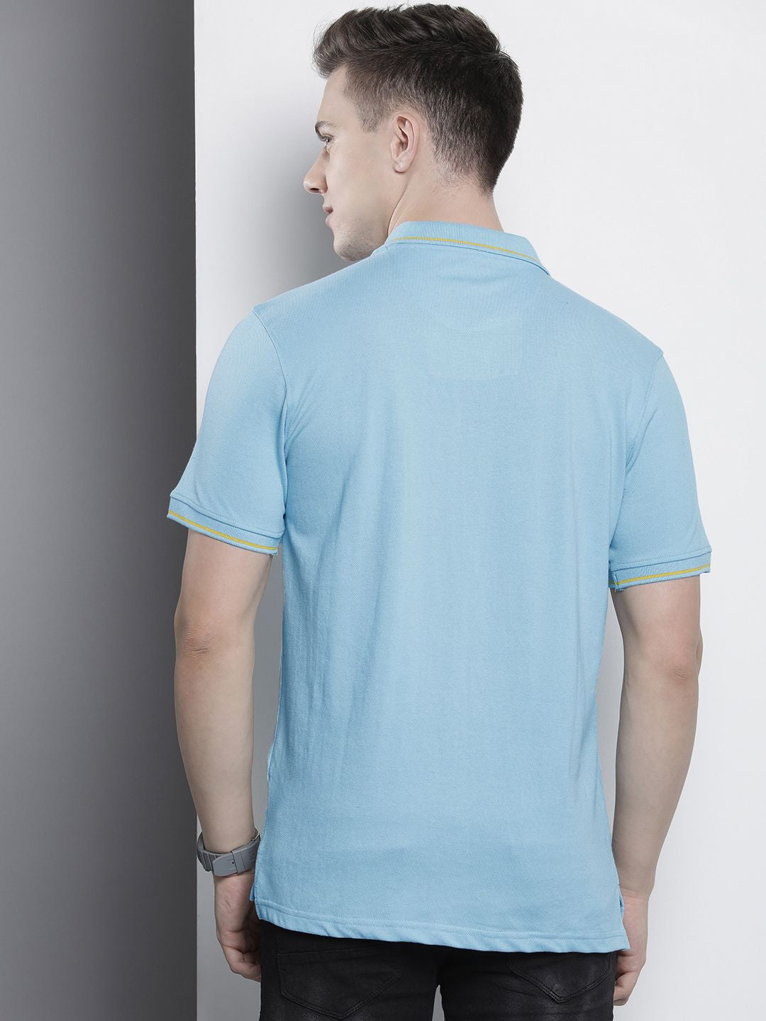 The Indian Garage Co Men Printed Polo Collar T-shirt
