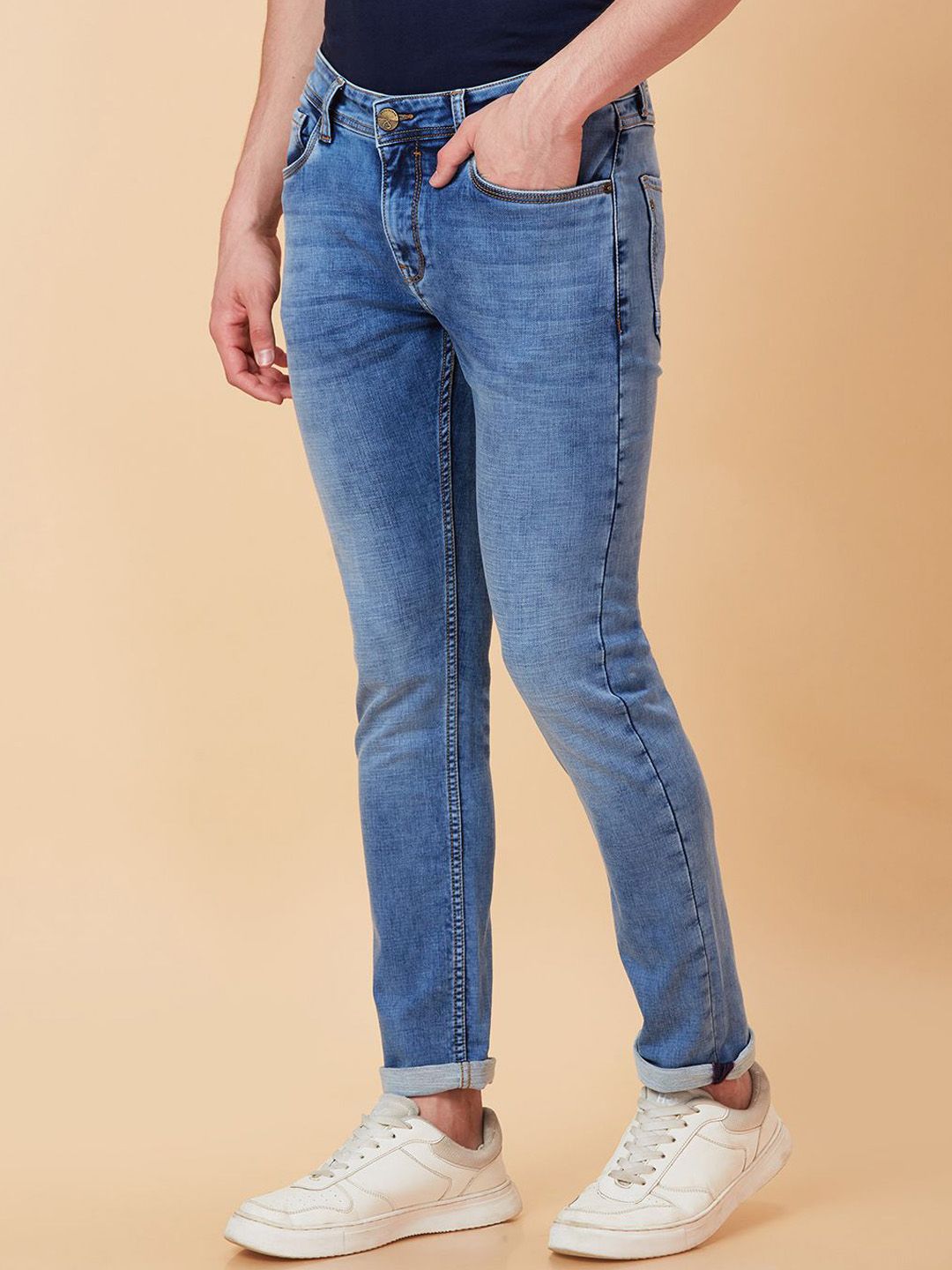 Being Human Men Slim Fit Heavy Fade Jeans