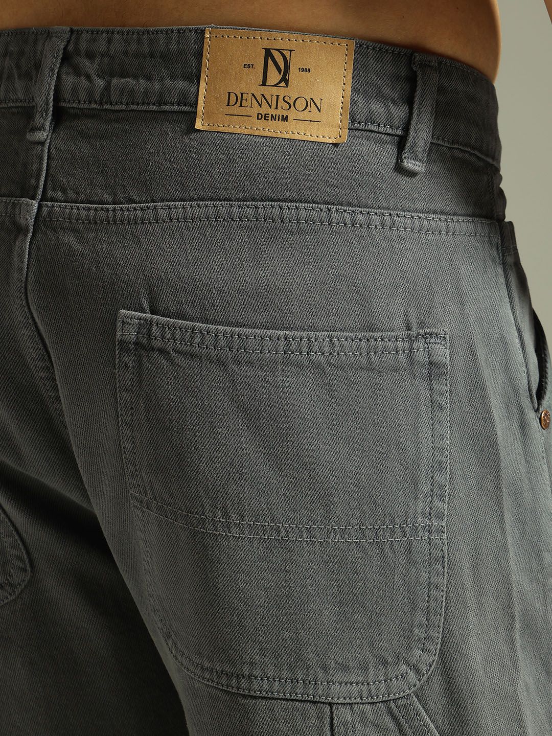 DENNISON Men Baggy Fit Carpenter Jeans