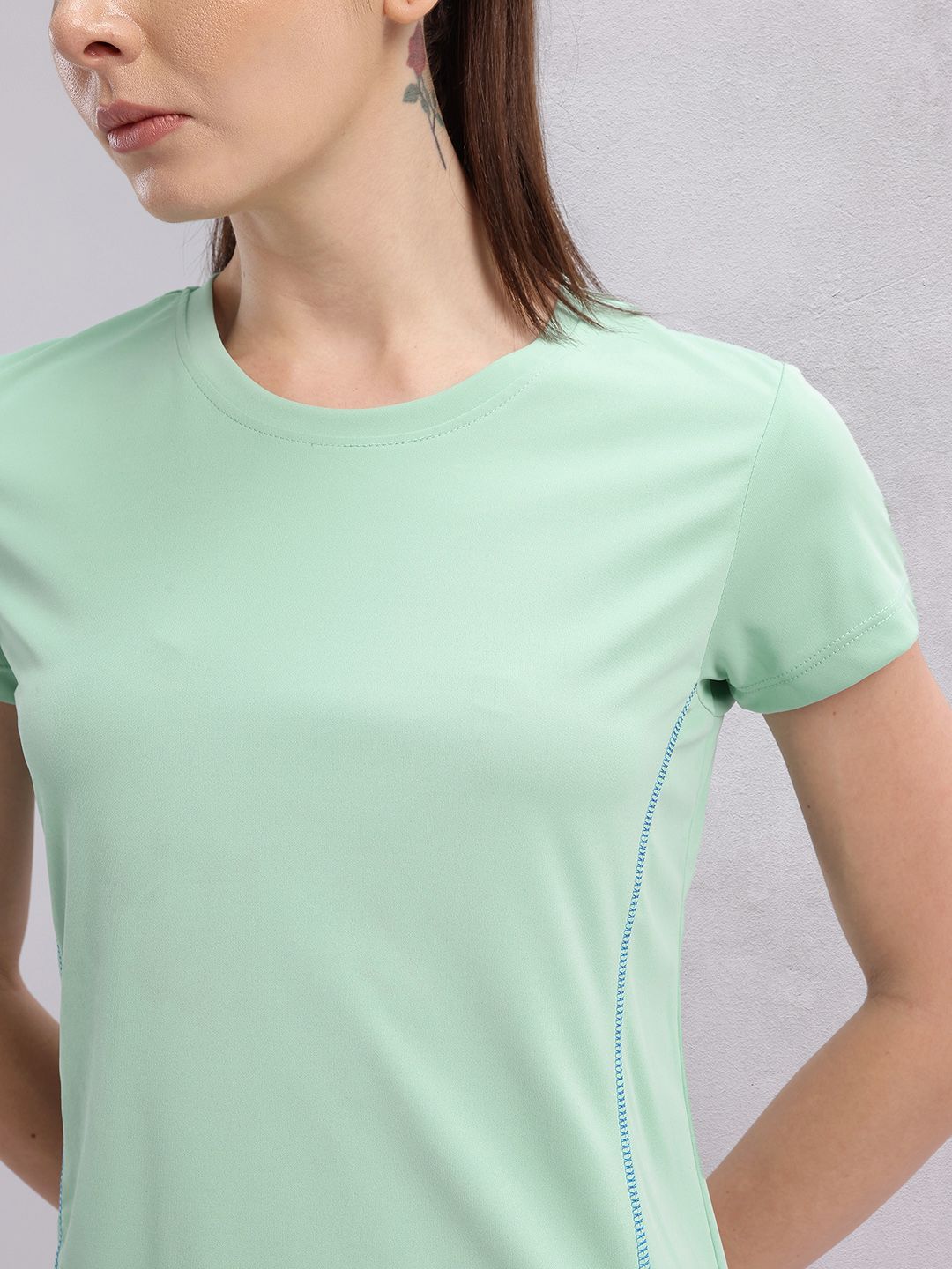 HRX by Hrithik Roshan Contrast Stitch Rapid-Dry Training T-shirt