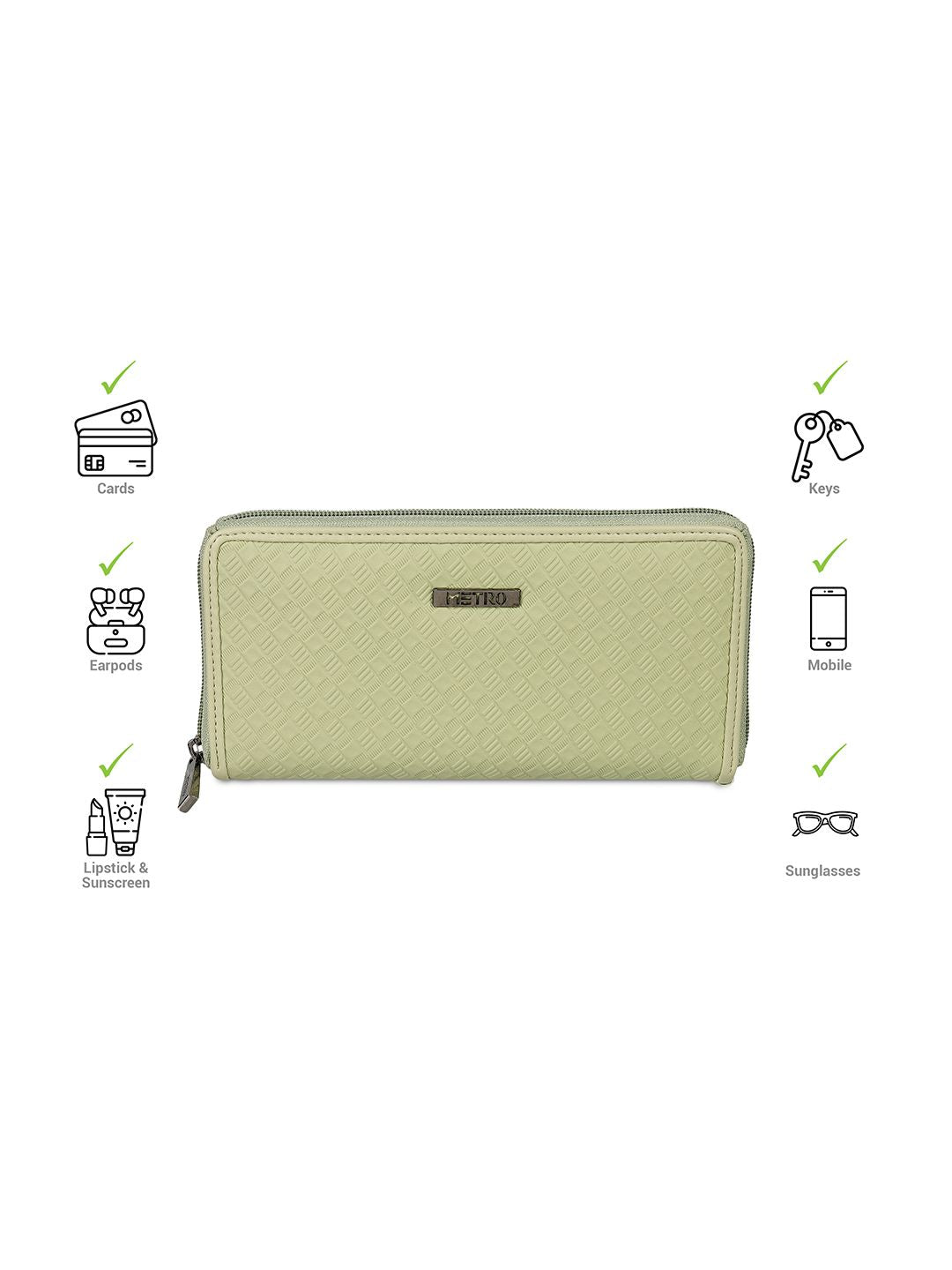 Metro Women Zip Around Wallet