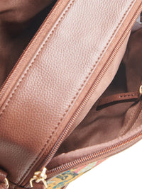 TEAL BY CHUMBAK Floral Printed Structured Sling Bag