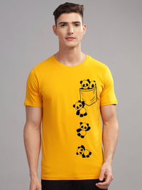 ADRO Men Typography Printed Pockets T-shirt
