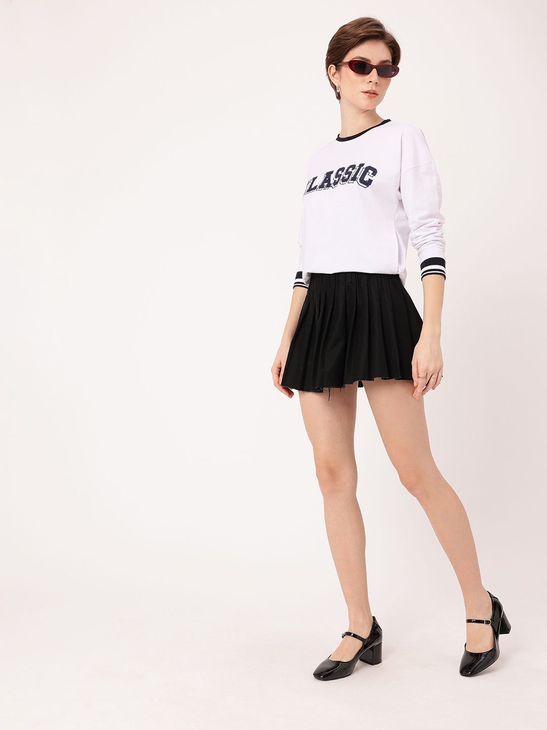 DressBerry Street Classic Embroidered Relaxed Fit Sweatshirts