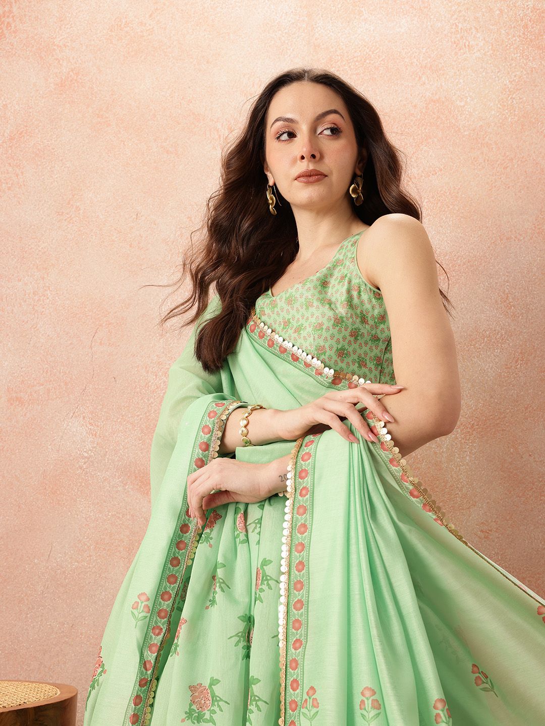 all about you Printed Ready to Wear Lehenga Set With Dupatta