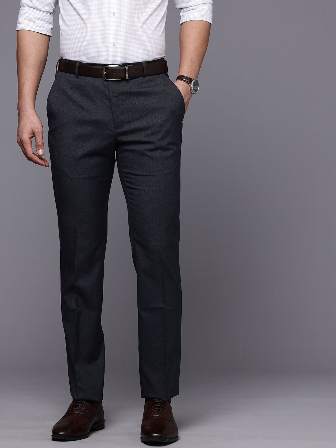 Raymond Men Slim Fit Formal Trousers
