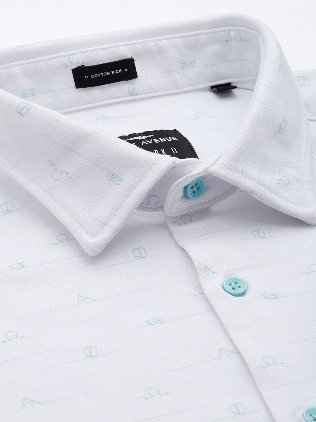 Park Avenue Slim Fit Printed Formal Shirt